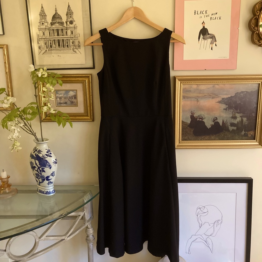 Black Fit and Flare Audrey Dress